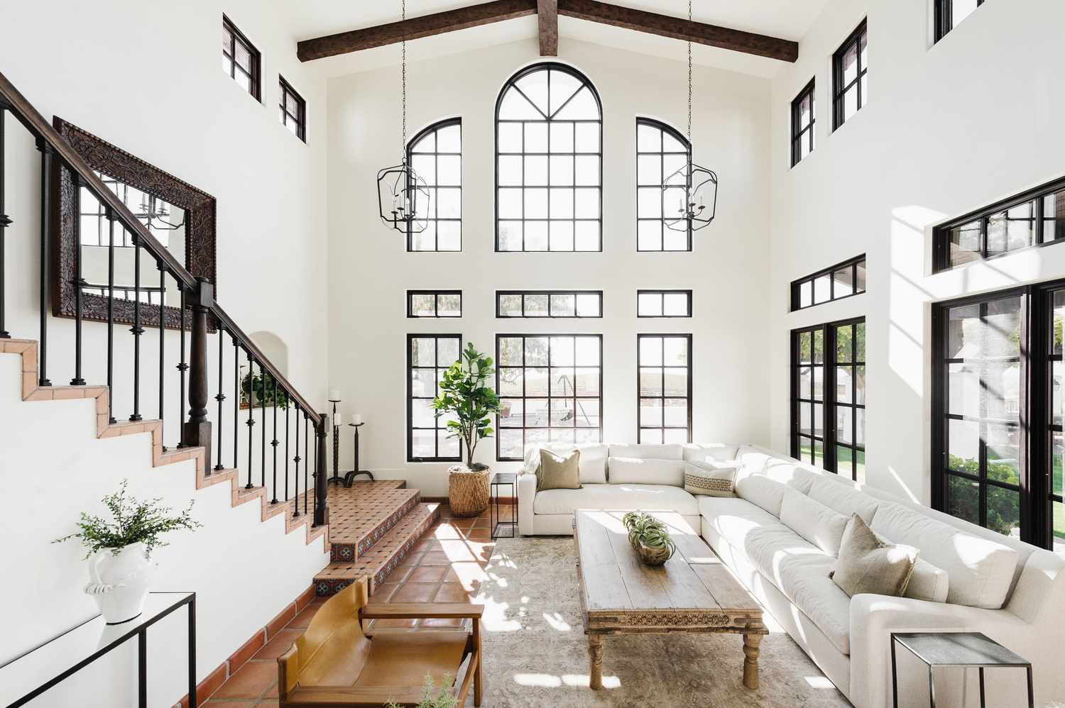 Clean, bright living room